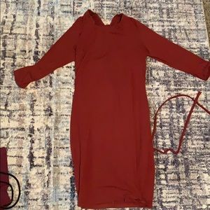 Burnt orange dress